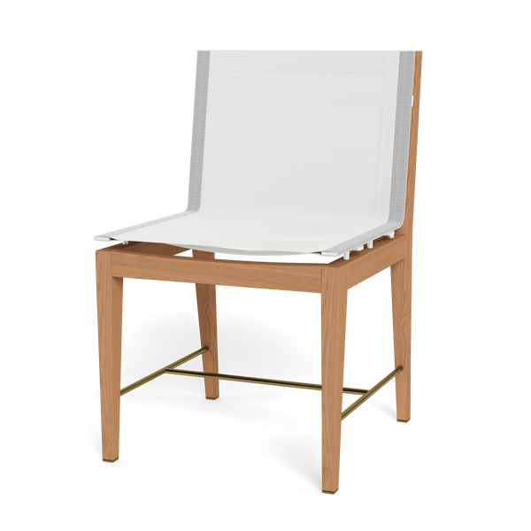Byron Dining Chair | Teak Natural, Batyline White,