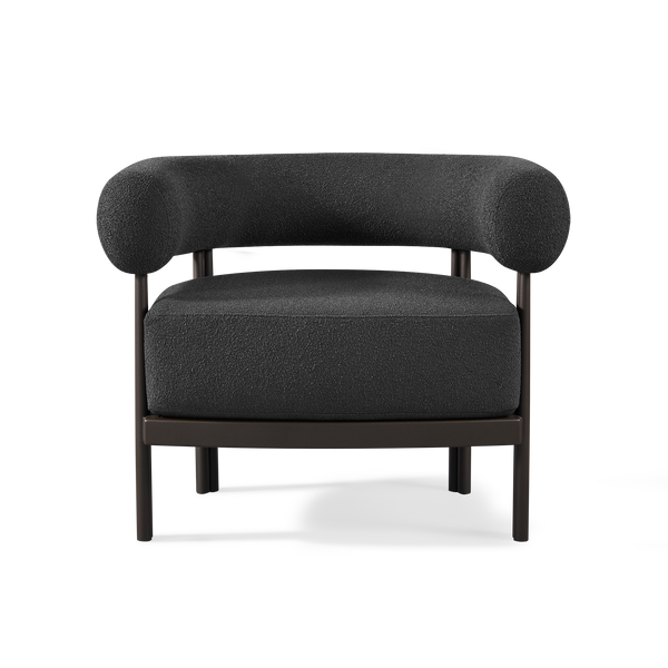 Cove Luxe Lounge Chair | Aluminum Bronze Riviera Slate