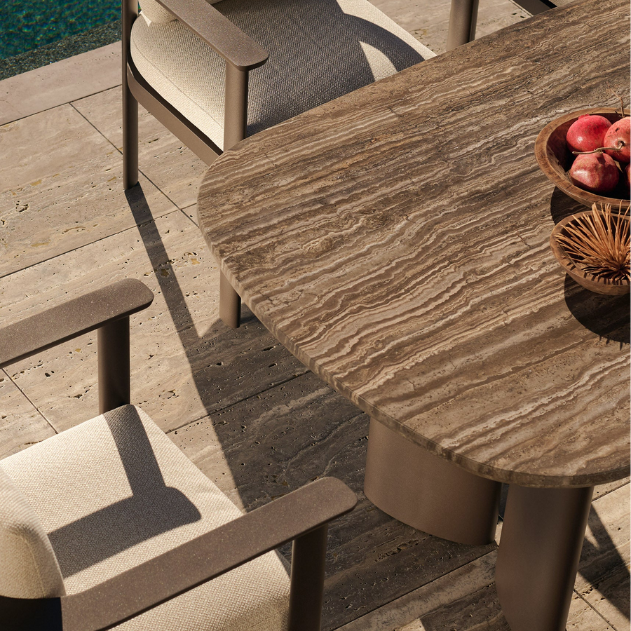 Aluminum with stone tops