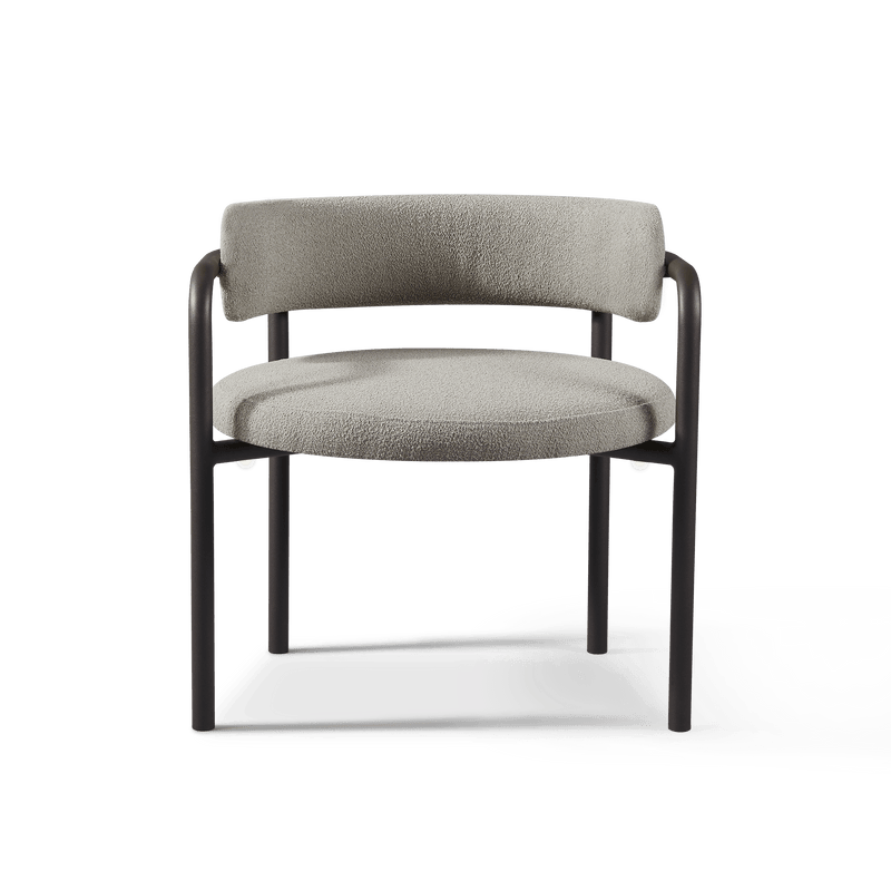 Porto Aluminum Club Chair | Aluminum Asteroid Panama Grafito