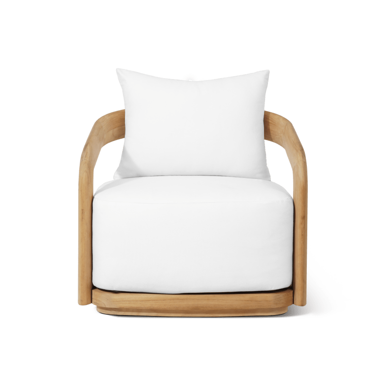 Chloe Teak Swivel Lounge Chair