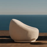 Gio Lounge Chair | Aluminum Taupe, Riviera Ivory,