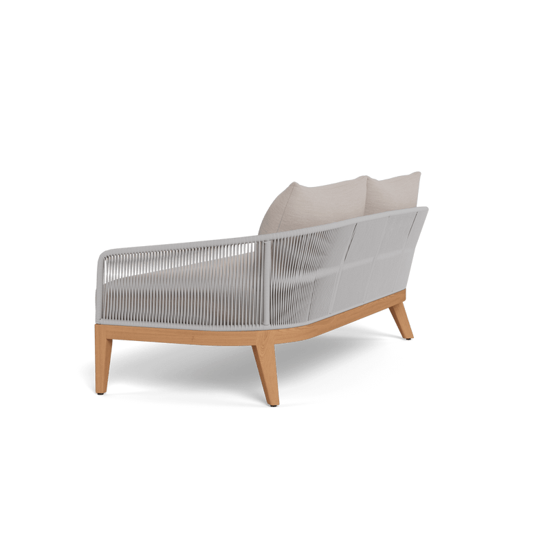 Avalon 2 Seat Sofa | Teak Natural, Panama Marble, Rope Light Grey