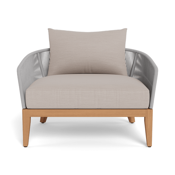 Avalon Lounge Chair | Teak Natural, Panama Marble, Rope Light Grey