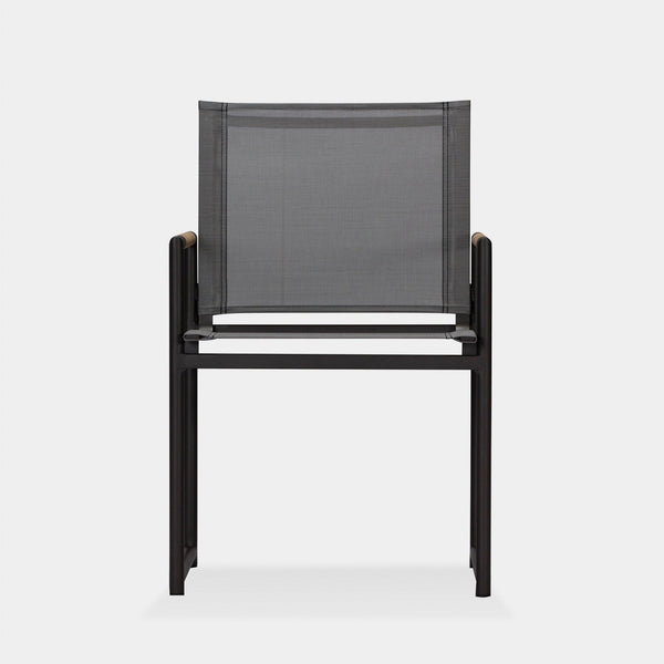 Breeze Dining Chair | Aluminum Asteroid, Batyline Silver,