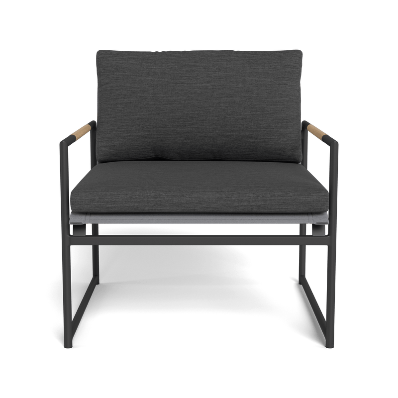 Breeze Lounge Chair | Aluminum Asteroid, Lisos Grafito, Batyline Silver