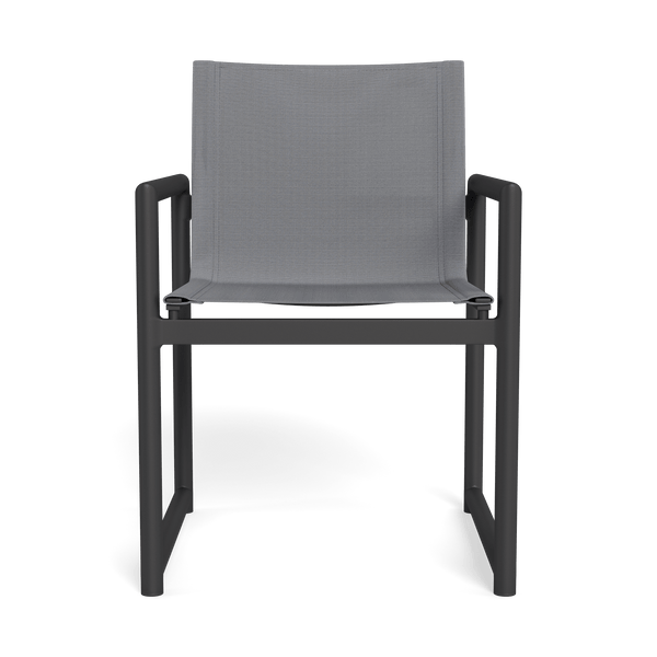 Breeze Xl Dining Chair | Aluminum Asteroid, Batyline Silver,