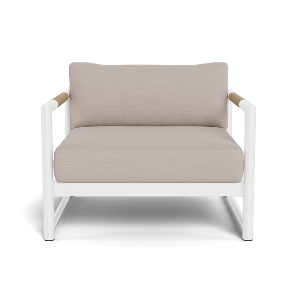 Breeze Xl Lounge Chair | Aluminum White, Panama Marble,