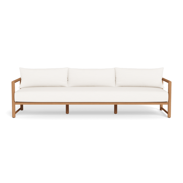 Breeze Xl Teak 3 Seat Sofa | Teak Natural, Panama Blanco,