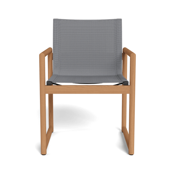 Breeze Xl Teak Dining Chair | Teak Natural, Batyline Silver,