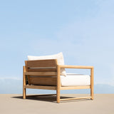 Breeze Xl Teak Lounge Chair | Teak Natural, Panama Blanco,