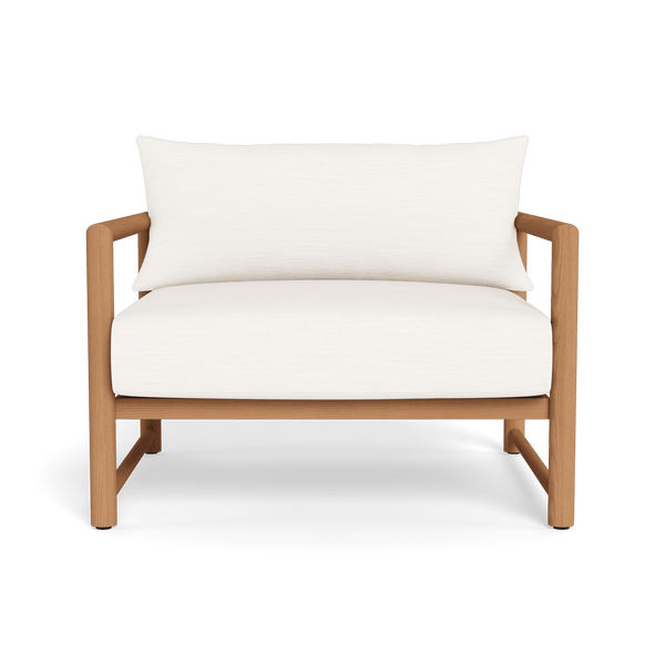 Breeze Xl Teak Lounge Chair | Teak Natural, Panama Blanco,