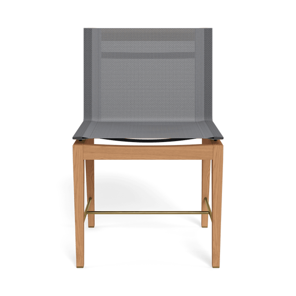 Byron Dining Chair | Teak Natural, Batyline Silver,