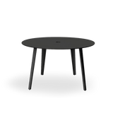 Clovelly Round Dining Table 47" | Aluminum Asteroid, HPCL Charcoal,
