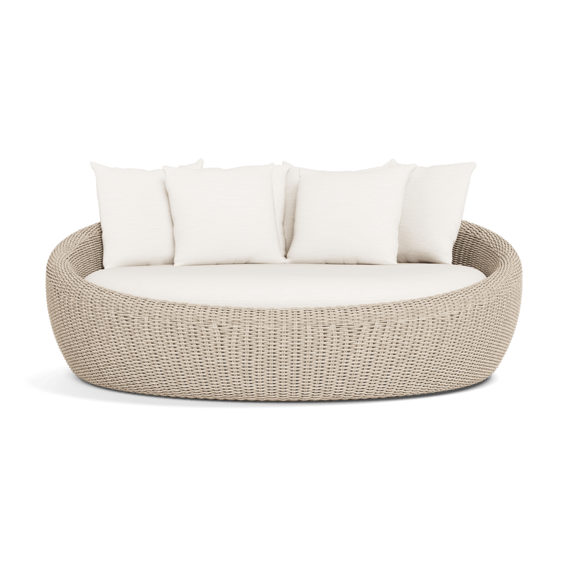 Cordoba Daybed | Twisted Wicker Oyster, Panama Blanco,