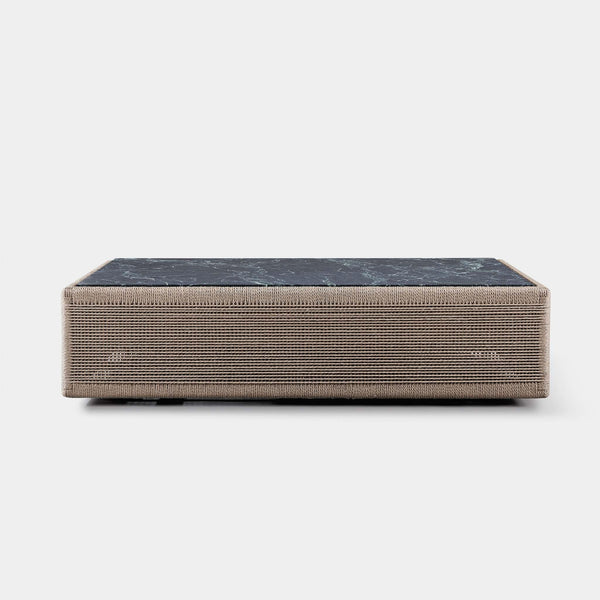 Formentera Coffee Table | Twisted Rope Dune, Marble Verde,