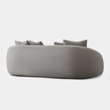 Gabriel 2 Seat Sofa | Oak Brown, Boucle Stone,