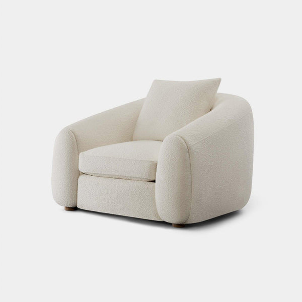 Gabriel Lounge Chair | Oak Natural, Boucle Ivory,