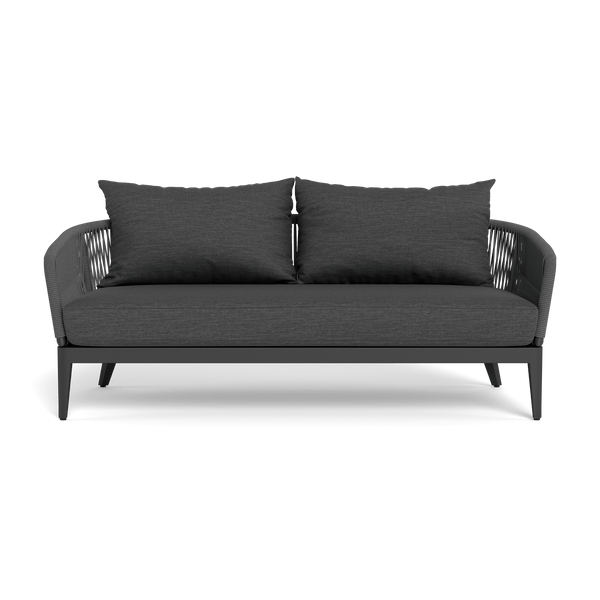 Hamilton 2 Seat Sofa | Aluminum Asteroid, Lisos Grafito, Rope Dark Grey