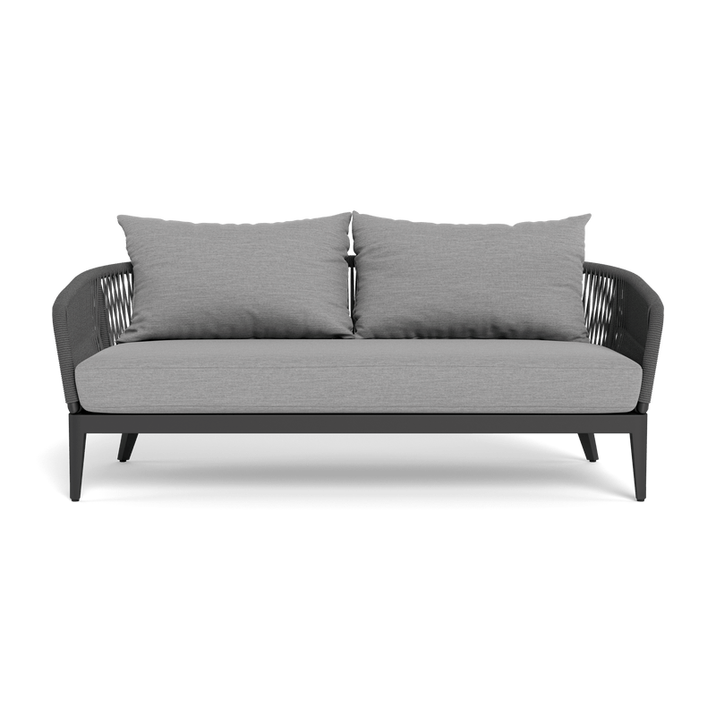 Hamilton 2 Seat Sofa | Aluminum Asteroid, Lisos Piedra, Rope Dark Grey