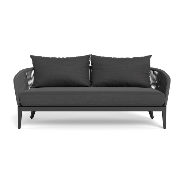 Hamilton 2 Seat Sofa | Aluminum Asteroid, Panama Grafito, Rope Dark Grey