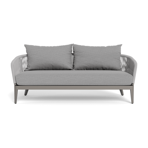 Hamilton 2 Seat Sofa | Aluminum Taupe, Lisos Piedra, Rope Light Grey