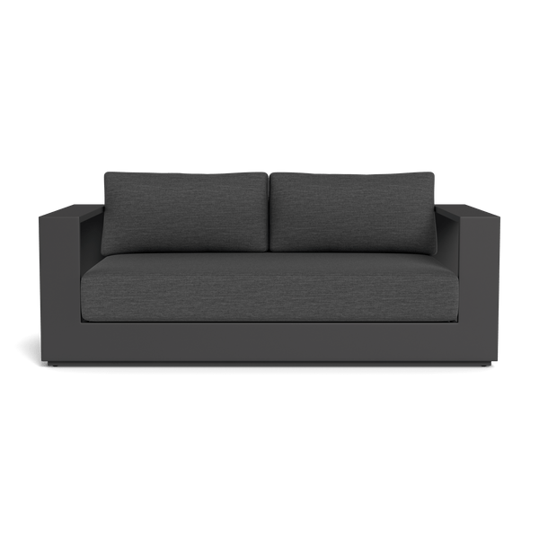 Hayman 2 Seat Sofa | Aluminum Asteroid, Lisos Grafito, Batyline Silver