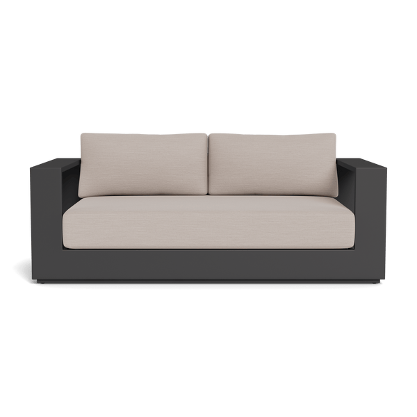 Hayman 2 Seat Sofa | Aluminum Asteroid, Panama Marble, Batyline Silver