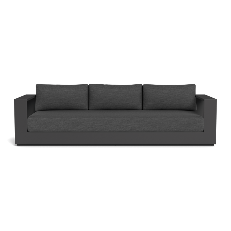 Hayman 3 Seat Sofa | Aluminum Asteroid, Lisos Grafito, Batyline Silver