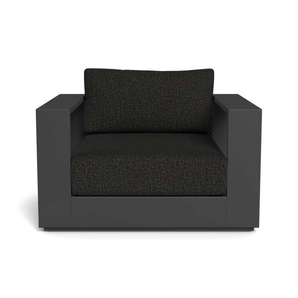 Hayman Lounge Chair | Aluminum Asteroid, Copacabana Midnight, Batyline Silver