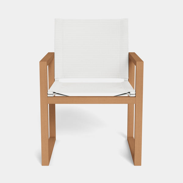 Hayman Teak Dining Chair | Teak Natural, Batyline White,