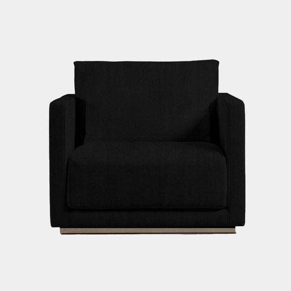 Ithaca Lounge Chair | Oak Natural, Harbour Belgian Linen Black,