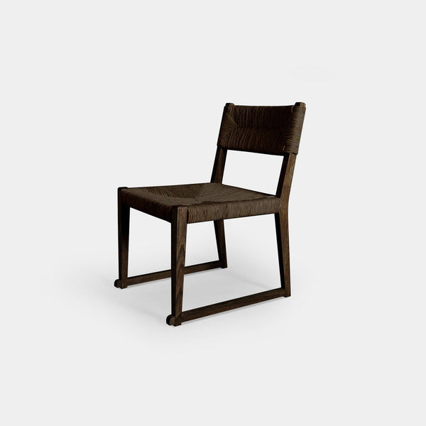 Lara Armless Dining Chair | Cracked Oak Brown, ,