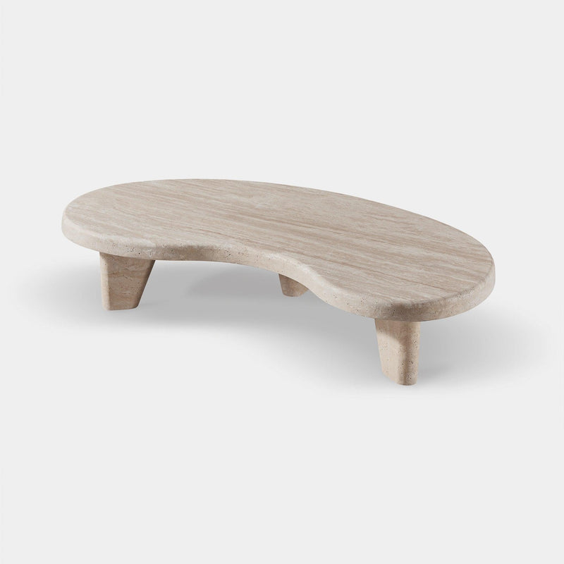 Lucca Organic Coffee Table | Travertine Natural, ,