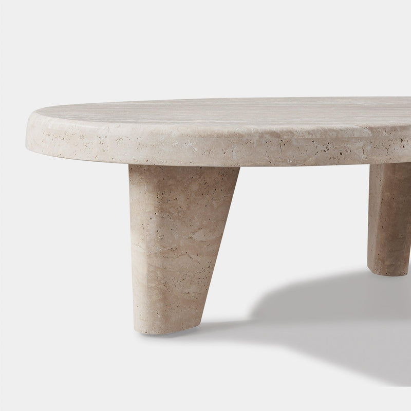 Lucca Organic Coffee Table | Travertine Natural, ,