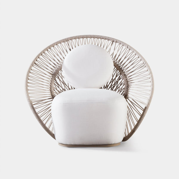Maui Lounge Chair | Rope Shell, Panama Blanco,