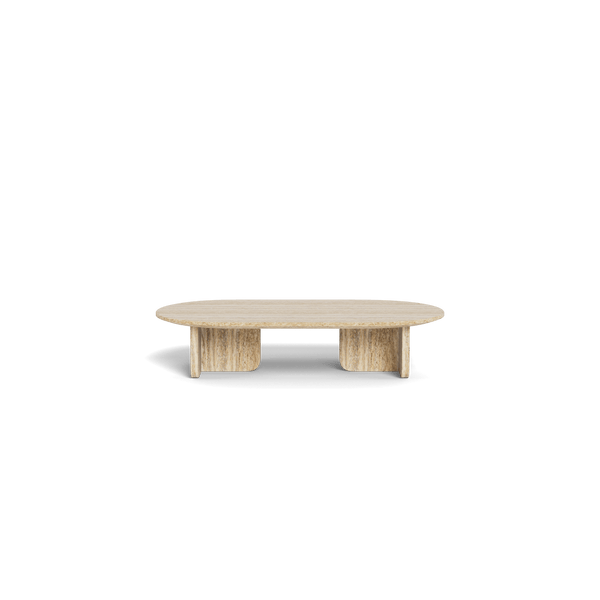 Maui Oval Coffee Table | Travertine Natural, ,