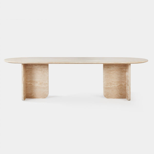 Maui Oval Dining Table | Travertine Natural, ,