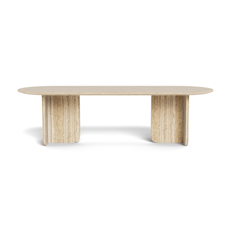 Maui Oval Dining Table | Travertine Natural, ,