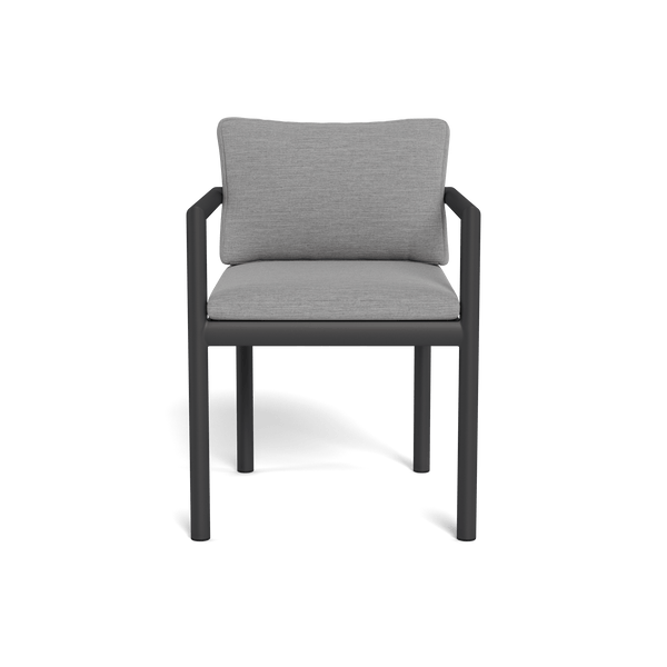 Moab Dining Chair | Aluminum Asteroid, Lisos Piedra,