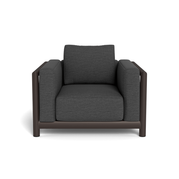Moab Lounge Chair | Aluminum Bronze, Lisos Grafito,