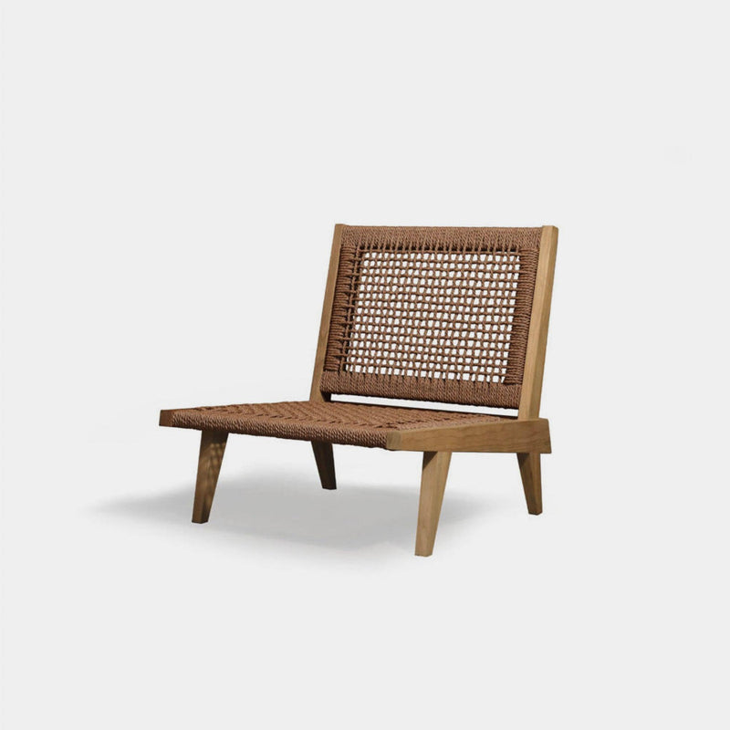 Noosa Easy Chair | Teak Natural, Copacabana Sand, Twisted Resin Rope