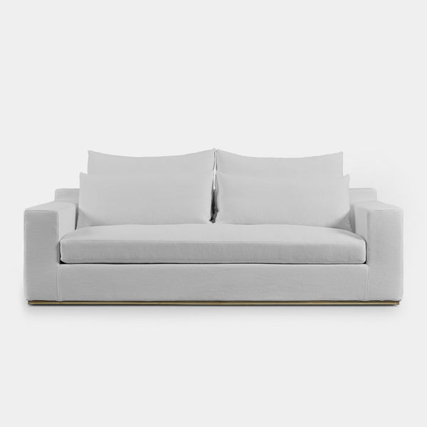 Ocean 2 Seat Sofa | Harbour Belgian Linen White, ,