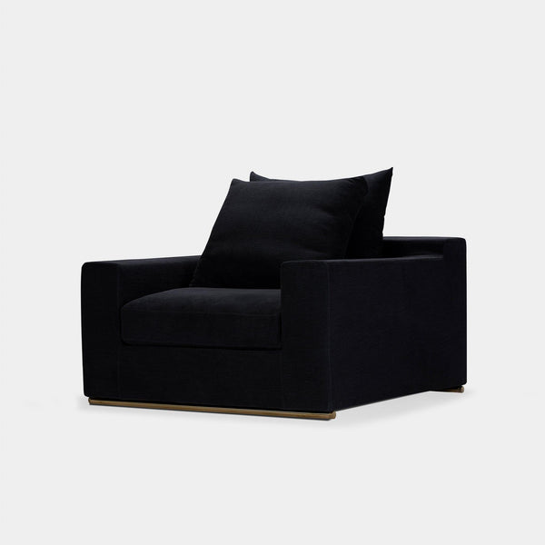Ocean Lounge Chair | Harbour Belgian Linen Black, ,