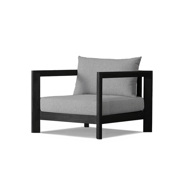 Ora Lounge Chair | Teak Charcoal, Cast Slate, Batyline Eden Brown