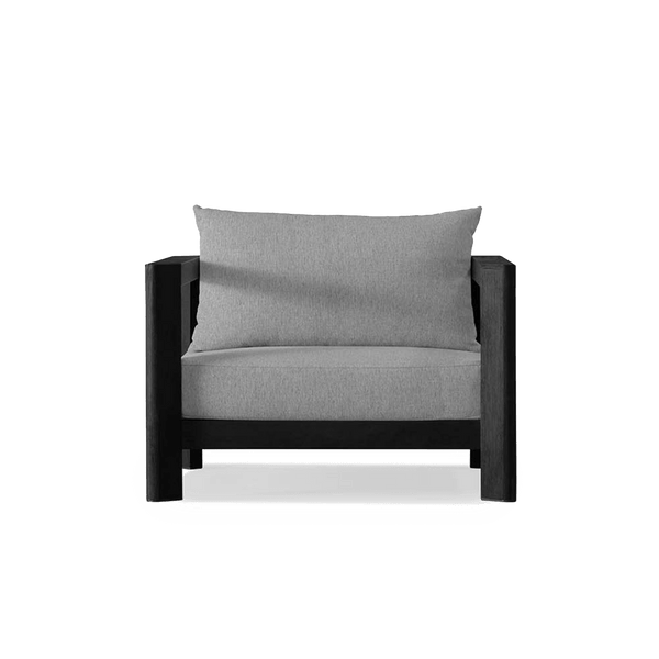 Ora Lounge Chair | Teak Charcoal, Cast Slate, Batyline Eden Brown