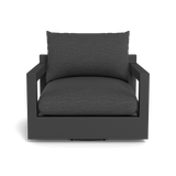 Pacific Aluminum Swivel Lounge Chair | Aluminum Asteroid, Lisos Grafito, Batyline Silver