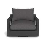 Pacific Aluminum Swivel Lounge Chair | Aluminum Asteroid, Riviera Slate, Batyline Silver