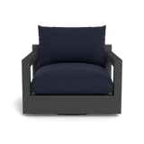 Pacific Aluminum Swivel Lounge Chair | Aluminum Asteroid, Siesta Indigo, Batyline Silver