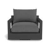 Pacific Aluminum Swivel Lounge Chair | Aluminum Asteroid, Siesta Slate, Batyline Silver